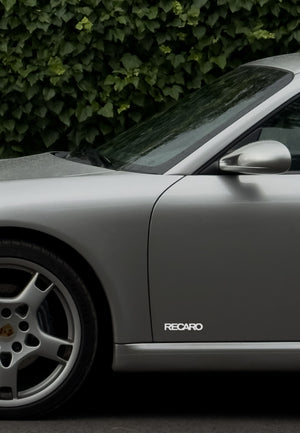 RECARO Premium Vinyl Autoaufkleber (2 Stück) 10x2cm