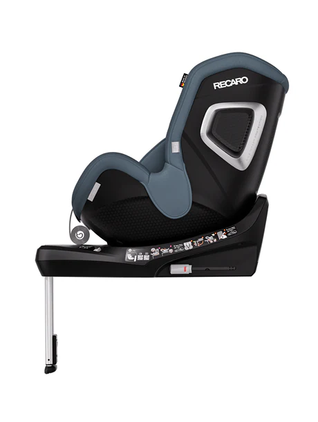 Der RECARO Shop TORON 1 ist ein schwarz-grauer Kindersitz mit Sicherheitsfunktionen, ergonomischem Design, verstellbarer Basis für die Nutzung in Fahrtrichtung, seitlicher Polsterung, einem verlängerten Stützfuß für Stabilität und sorgt für Komfort während der gesamten Fahrt.